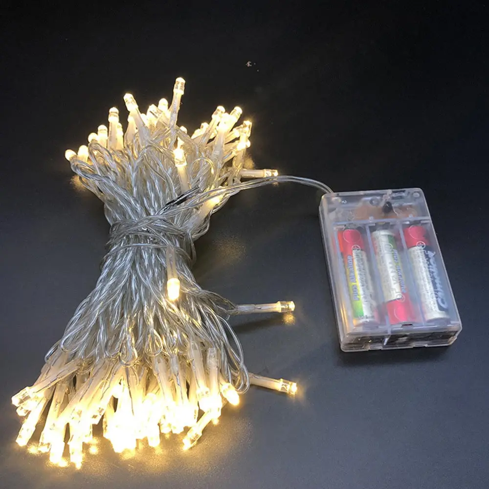 LED String Lights Battery Operated 1.5M 3M 6M 10M Garland Christmas Tree Wedding Party Decoration Holiday Fairy Light | Лампы и
