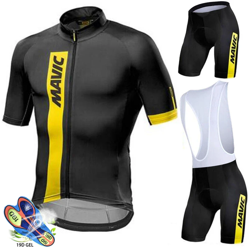 

Cycling Jersey 2020 Pro Team Mavic Ropa Ciclismo Hombre Summer Short Sleeve Jerseys Cycling Clothing Triathlon Bib Shorts Suit