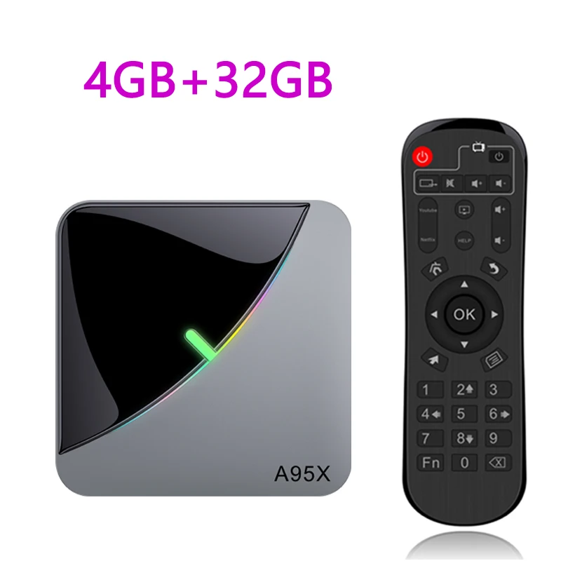 4GB 32GB A95x F3Air Смарт ТВ приставка Android 9,0 ТВ приставка S905 x3 4G 64G 8 k четырехъядерный телеприставка медиаплеер Поддержка IP tv PK X96 MAX HK1MAX - Цвет: 4GB 32GB