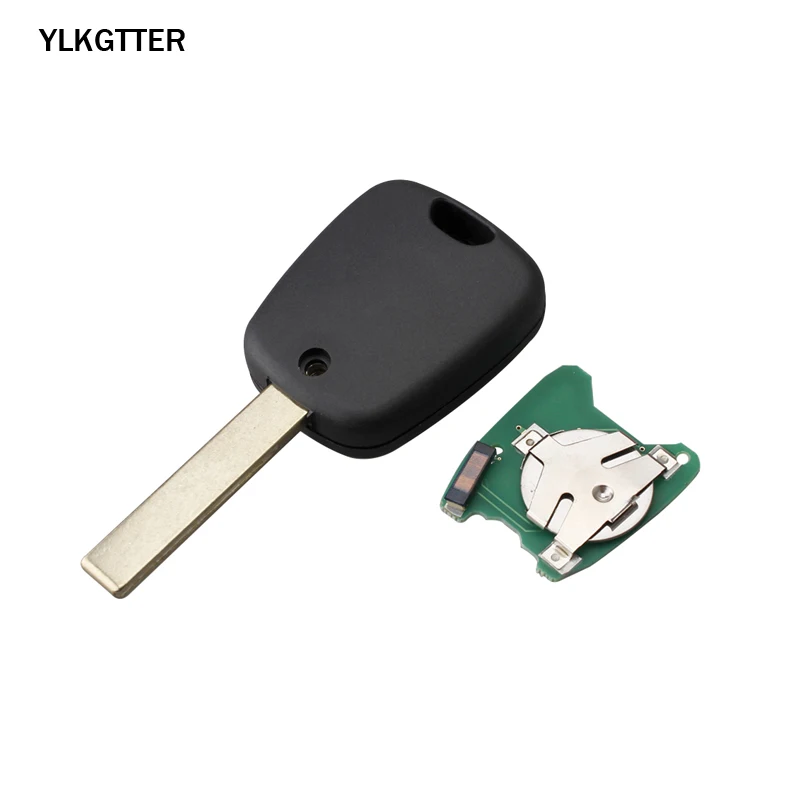 YLKGTTER 2 кнопки дистанционный Автомобильный ключ для Peugeot 307 Citroen C1 C3 с чипом