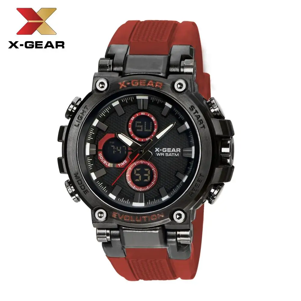 Мужские часы X-GEAR цифровые водонепроницаемые мужские армейские военные