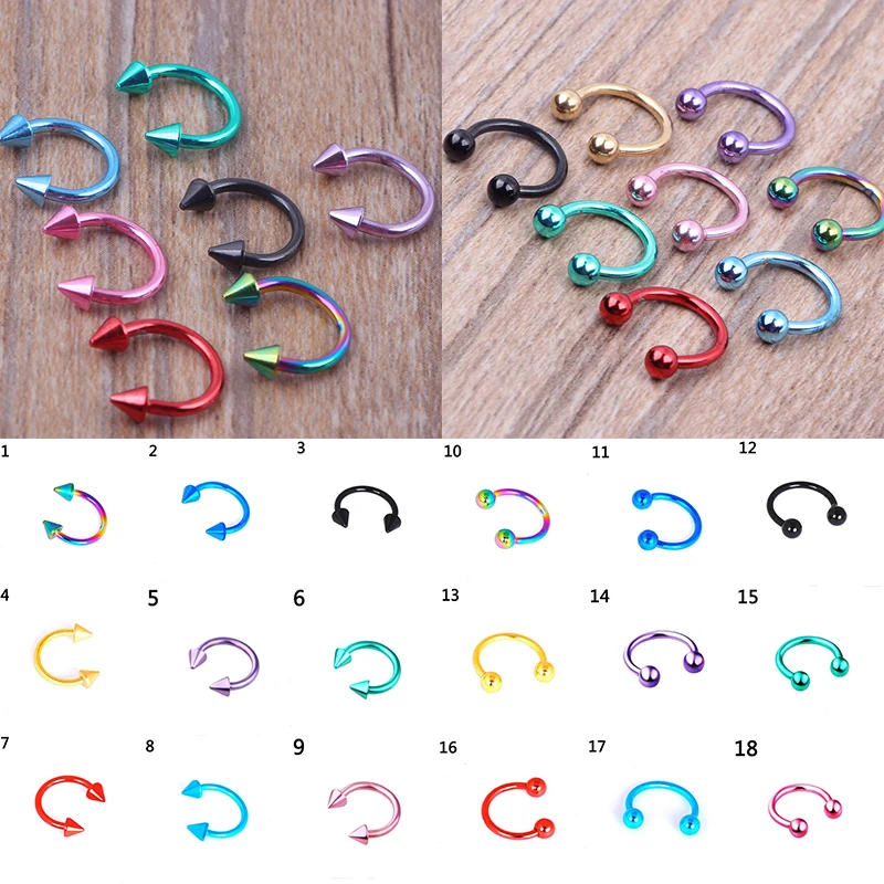 Кольцо для губ из нержавеющей стали 1 шт.|Украшения тела| |