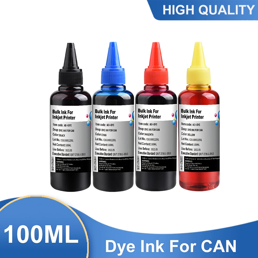 

4 Color Refill Ink For Canon PGI-250 CLI-251 PGI-270 CLI-271 PGI-225 CLI-226 PGI-1200 PGI-2200 PG-245 CL-246 PG-210 refillable i