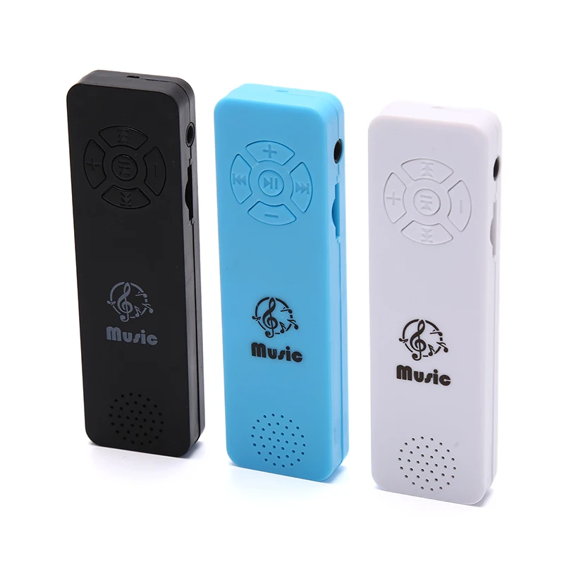 

Fashion MP3 Student Sports Running Music Walkman Ultra Thin Card Inserting Loudspeaker Function MP3 Player Support