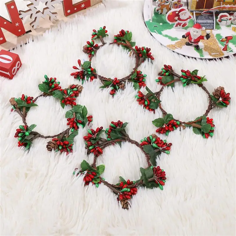 6 шт. искусственные Висячие венки из ягод 7 см | Дом и сад