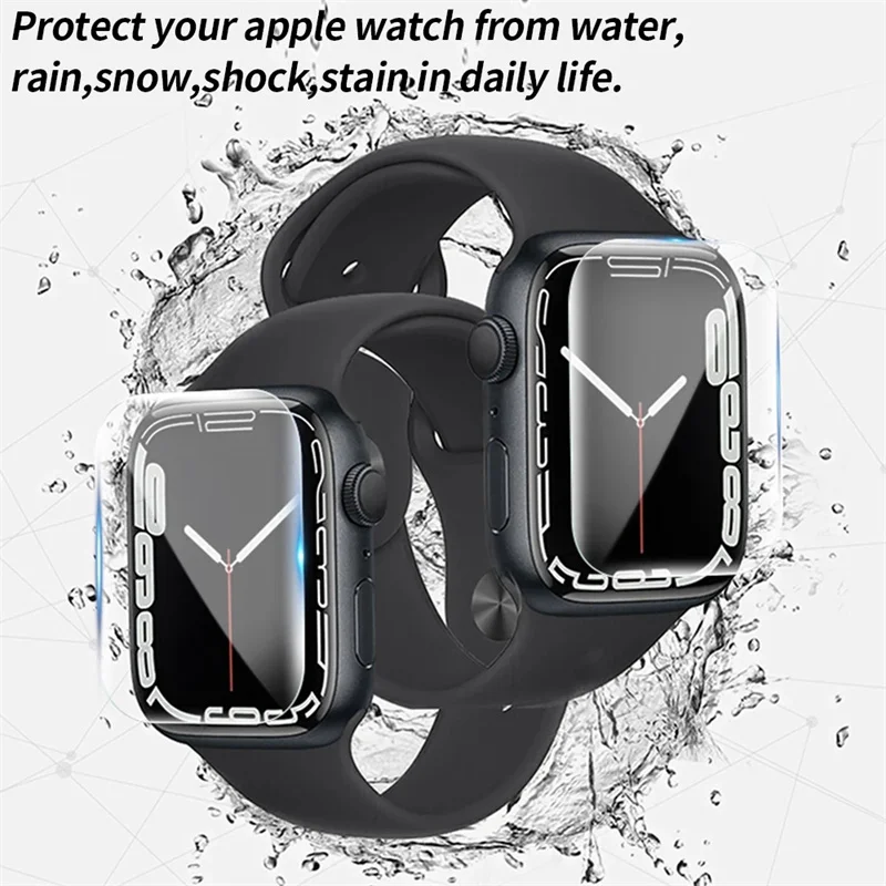 soft hydrogel full screen protector film for apple watch 7 6 se 5 45mm 44mm 40mm not glass for iwatch 4 3 2 1 42mm 41mm 38mm free global shipping