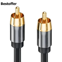 rca male to male plug hifi digital audio coaxial cable 75%cf%89 spdif subwoofer lotus line