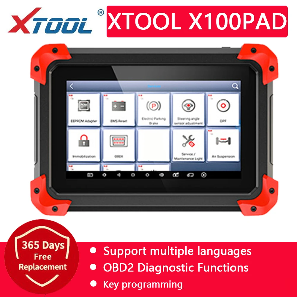 

Программатор ключей XTOOL X100 PAD X100 PRO2, профессиональный сканер OBD2, диагностический инструмент, считыватель кодов, онлайн обновление