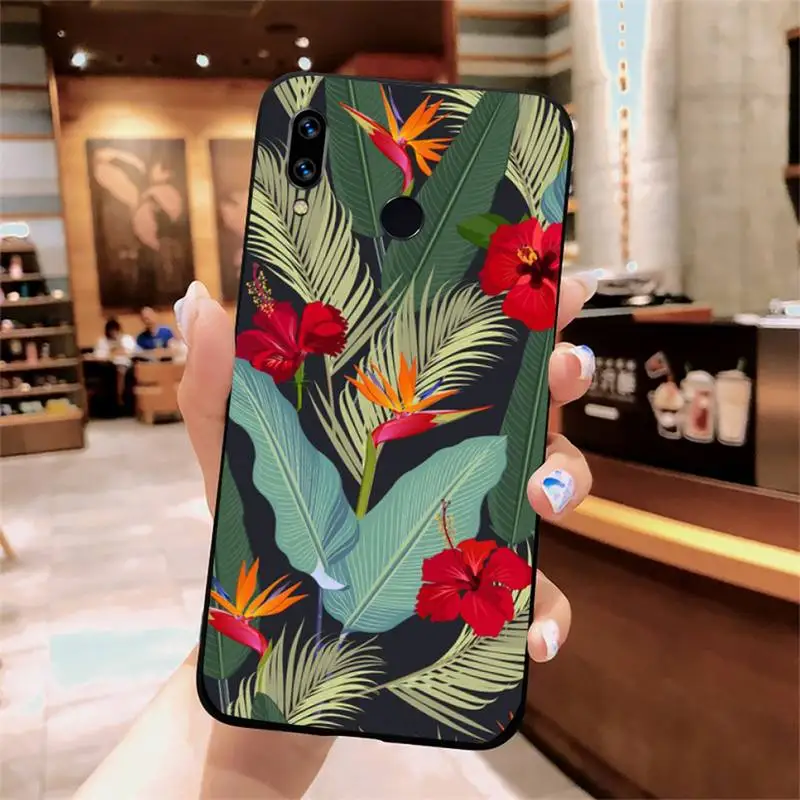 

Tropical Floral Botanic Banana Phone Case For Xiaomi Redmi note 7 8 9 t k30 max3 9 s 10 pro lite