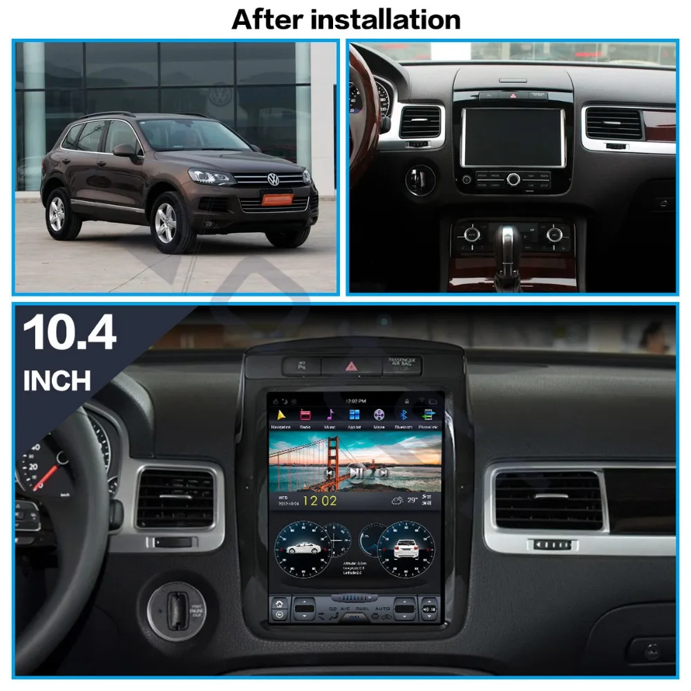 Gps навигация Android 8,1 Tesla стиль Gps трекер для VW Volkswagen Touareg 2010- головное устройство Мультимедиа Радио Wifi автомобильный видеорегистратор