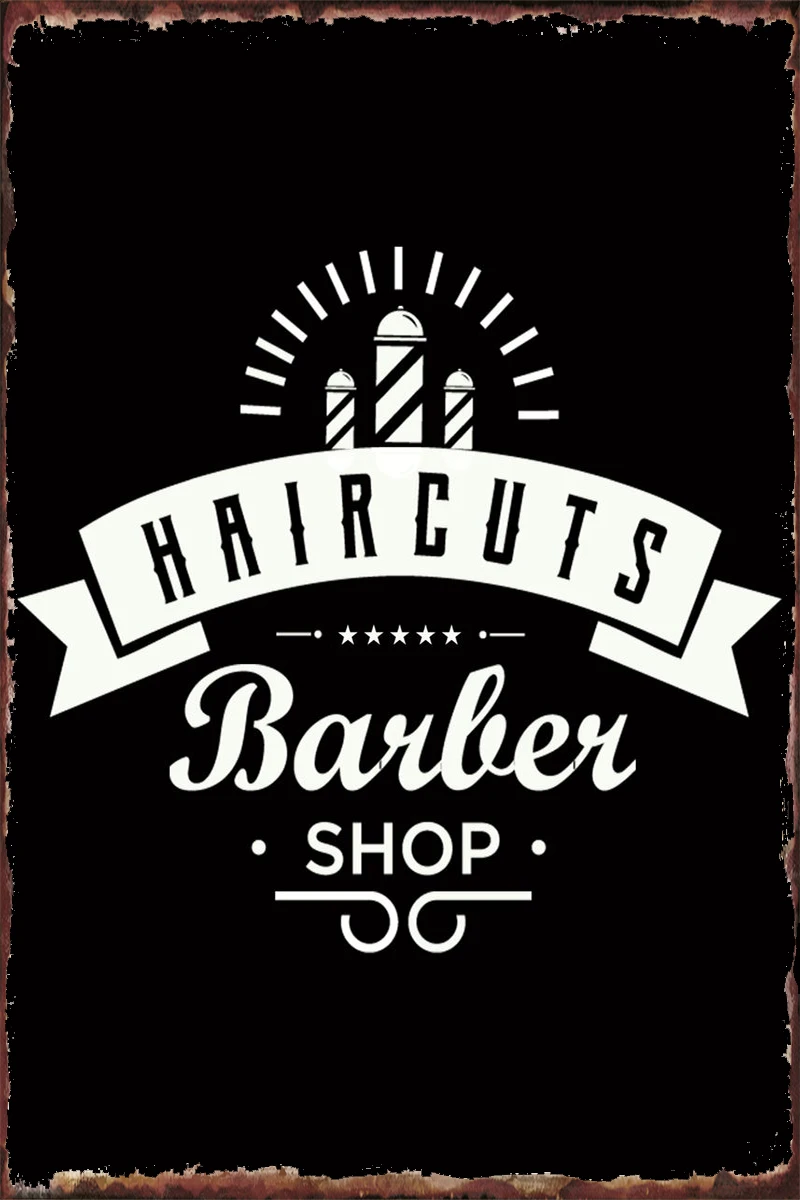 I Fix 10 Dollar Hair Cuts Retro Vintage Metal Sign Tin Plates Wall Decor Room Decoration For Cafe Pub Home Club | Дом и сад