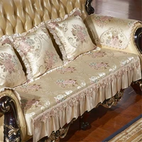 pastoral lace sofa cover for living room 1 2 3 seater slipcover recliner couch protector nonslip mat armchair armrest towel