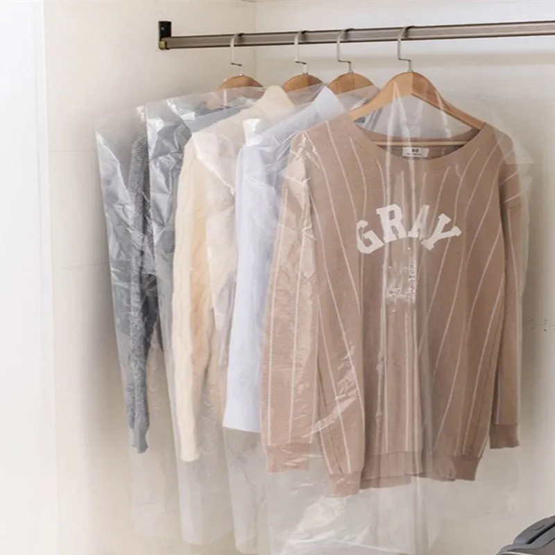 Прозрачный пластиковый пылезащитный чехол для одежды 20 шт./лот