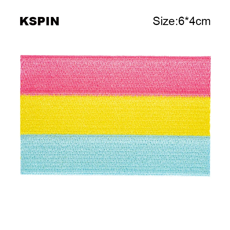 

6*4cm Transgender pride Embroidery Patches Iron on Saw on Transfer patches Sewing Applications for Clothes in Home&Garden
