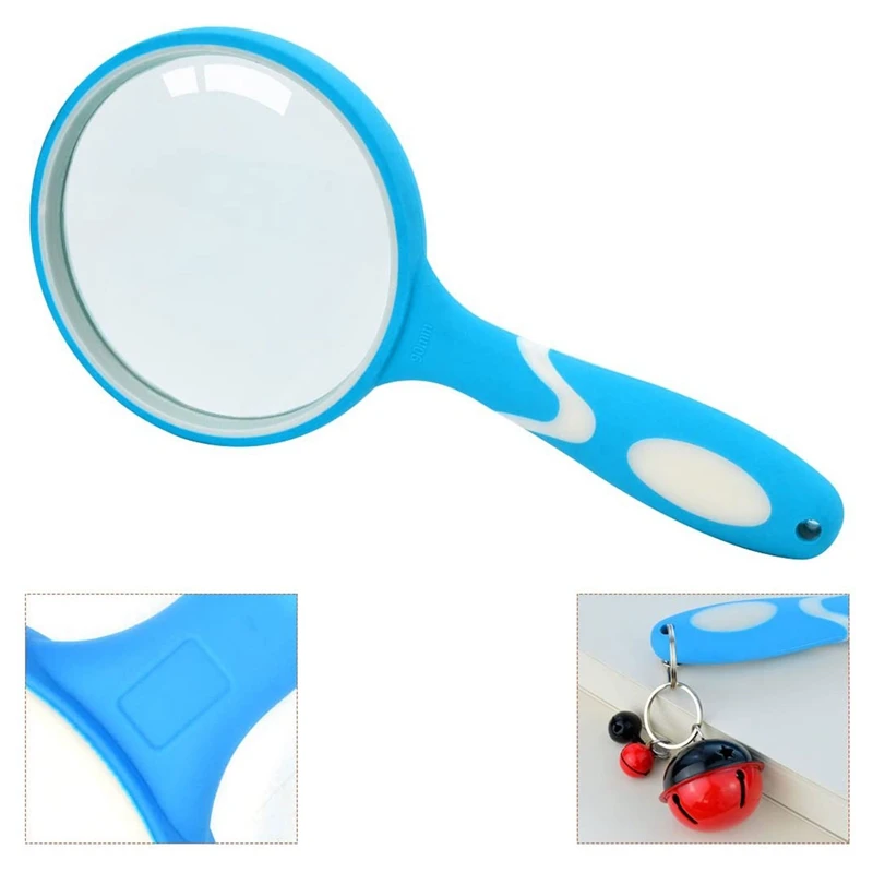 

HLZS-3.5 Inch 10X Handheld nifier with Rubber Handle for Seniors, Maps, Jewellery, Hobbies