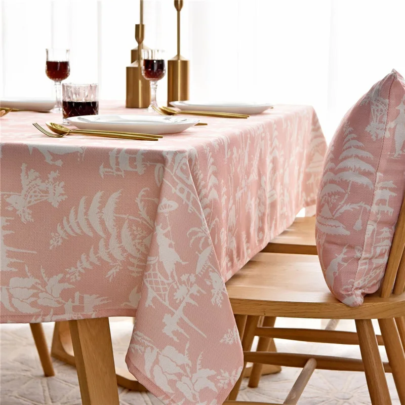 Free Shipping Floral Print Waterproof Tablecloth Oil-Proof Stain Resistant Wrinkle Wipeable Table Cover Outdoor Indoor | Дом и сад