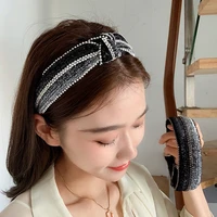 crystal beaded hair band 2020 fashion headwear girl women handmade hair accessories headwear pearl flower headband