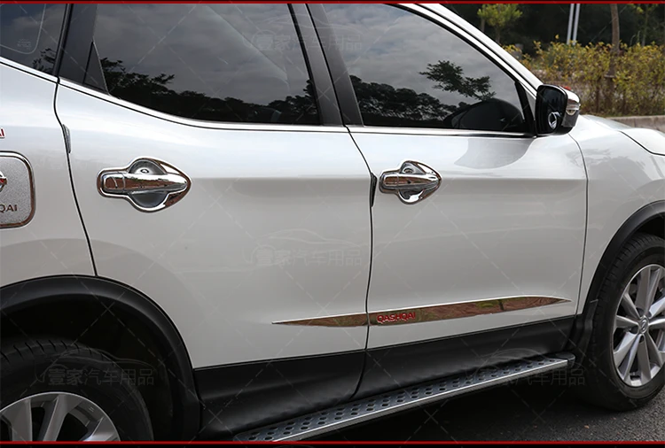 Автомобильные аксессуары для nissan qashqai j11 ABS Хромированная Автомобильная Дверная ручка Крышка Чаша отделка автомобиля Стайлинг