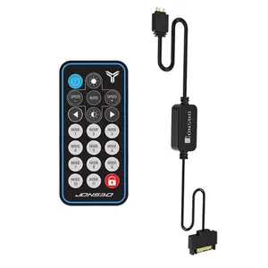 Пульт дистанционного управления JONSBO AURA, 5 В, 3 контакта, SATA, блок питания, светодиод, холодный свет полос, симфония, версия для ПК, чехол