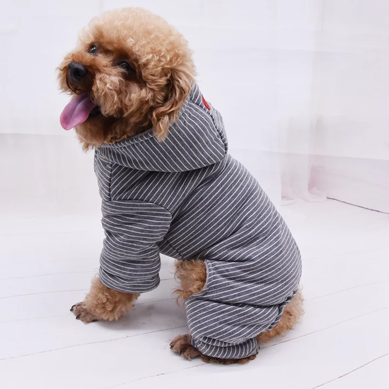 

Pet Dog Hoodie Coat Soft Warm Puppy Clothes Four-legged Casual Wear Dog Sweatshirt Winter Dog Clothes For Small Dogs Pet S-XXL
