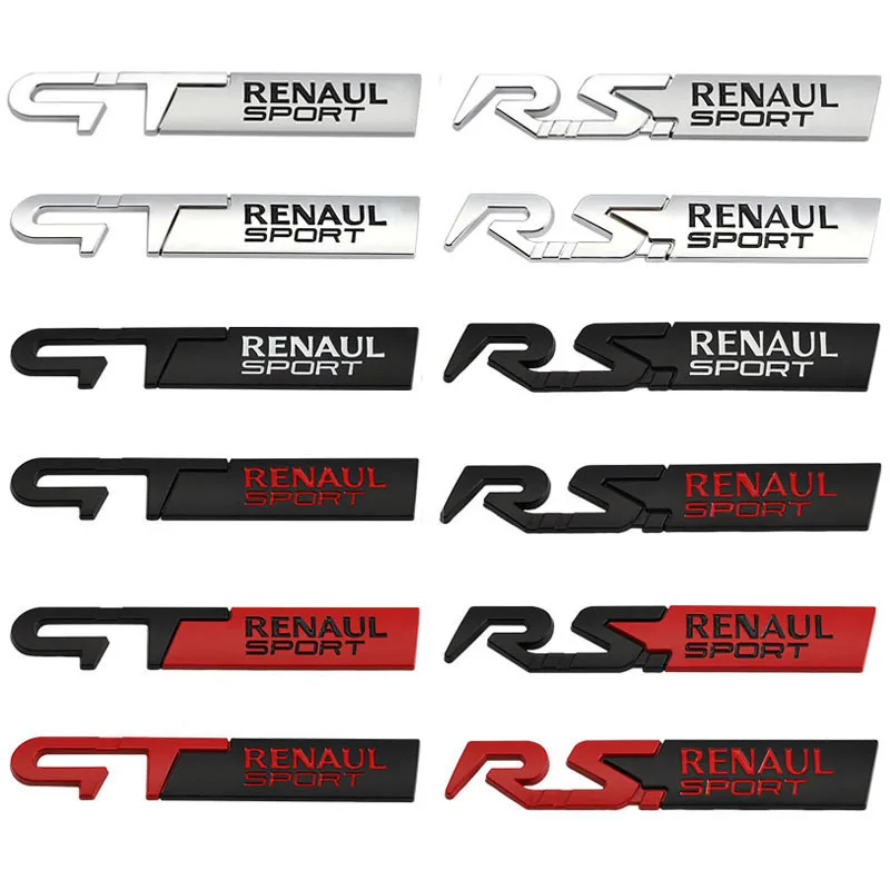 Автомобильная наклейка с эмблемой для Renault RS GT Sport Clio Scenic laguna Logan Megane Koleos Sandero saffane Vel