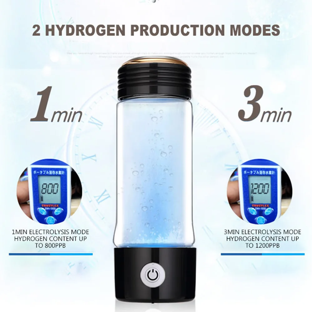 

Hydrogen-rich Hydrogen water glass Japan original High concentration alkaline machine Smart electrolytic negative ion health cup