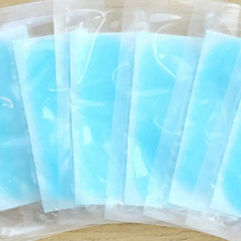 

6Pcs/Pack Cooling Gel Patches Fever Forehead Strips Lower Temperature Pads Relieve Headache Pain Muscle Ache Sunstroke Plaster