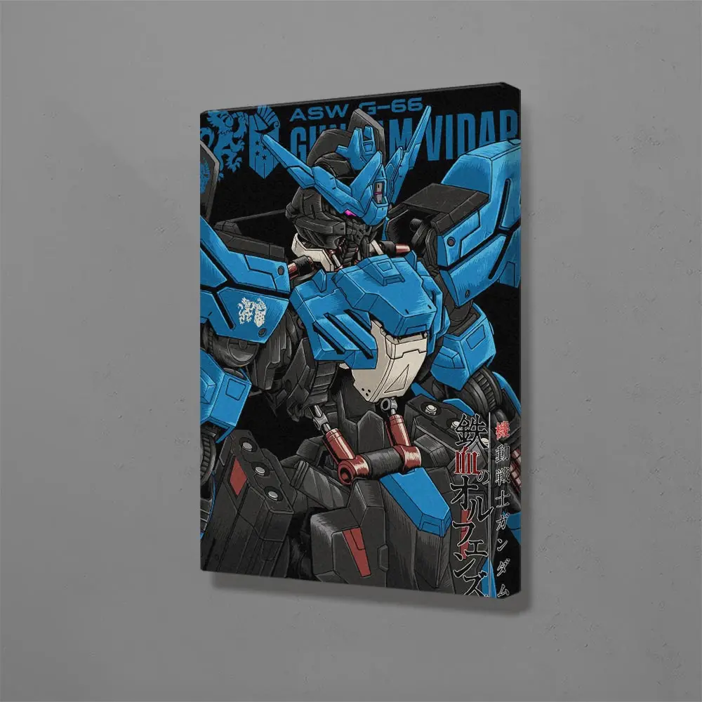 

Художественный постер Gundam Vidar на холсте из аниме для домашнего декора