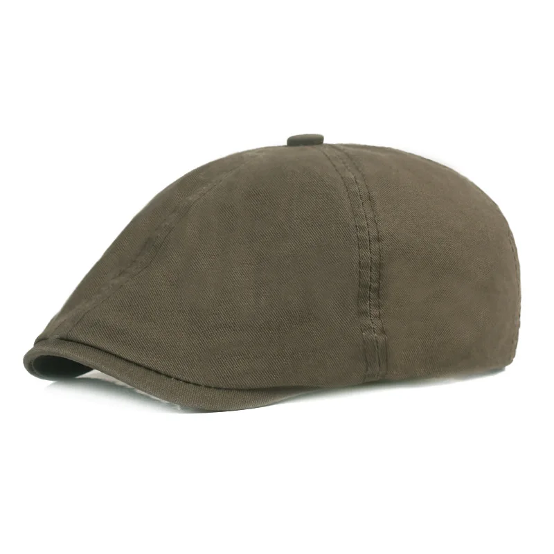 

Newsboy Caps For Men Casquette Four Seasons Cotton Beret Hat Male Retro England Visor Octagonal Hat