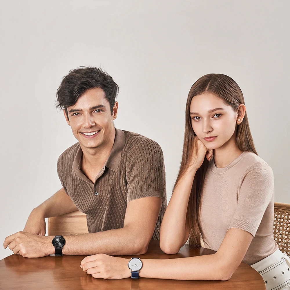 

XIAOMI Mijia Mi Quartz Watch Classic Edition 3ATM Waterproof with CD Pattern Design 316L Stainless Steel Dial Leather Strap