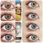 Контактные линзы EYESHARE для глаз, 2 шт., синие, коричневые, красота, контактные линзы, ежегодная косметика, цветные контактные линзы