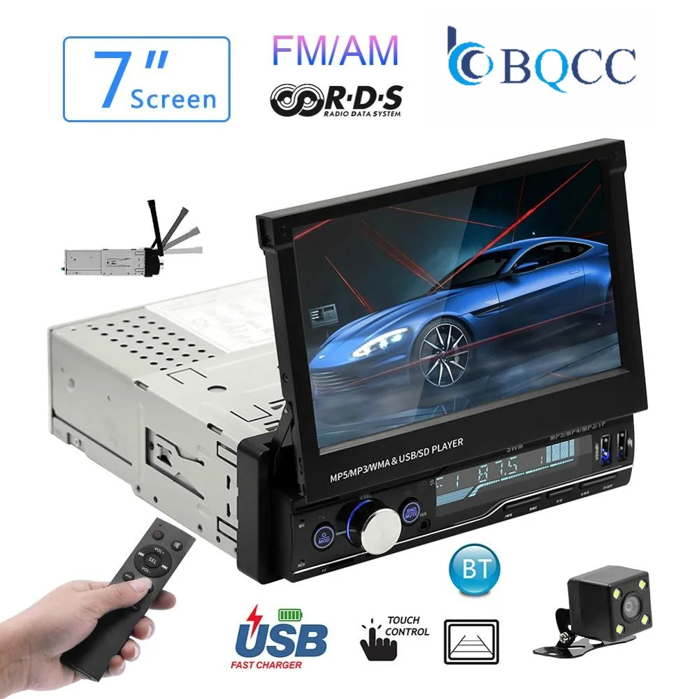 Автомагнитола Mp5 плеер MP3 Авторадио Bluetooth 7 дюймов HD 1 Din сенсорное аудио стерео