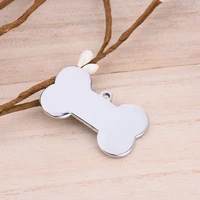 cat dog id tag dog collar pet name pendant bone necklace puppy cat collar accessory stainless steel pet dog name tag pet pendant