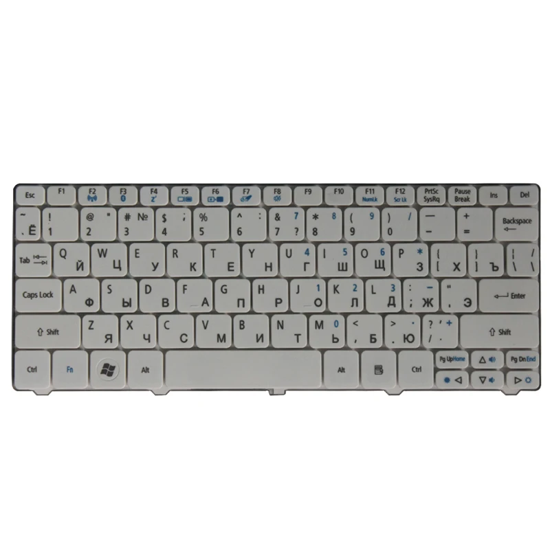 Новая русская клавиатура для ноутбука Acer Aspire One Happy 2 ZE-7 ZE6 ZE7 ZH9 NAV50 350 eM350 NAV51 355 eM355