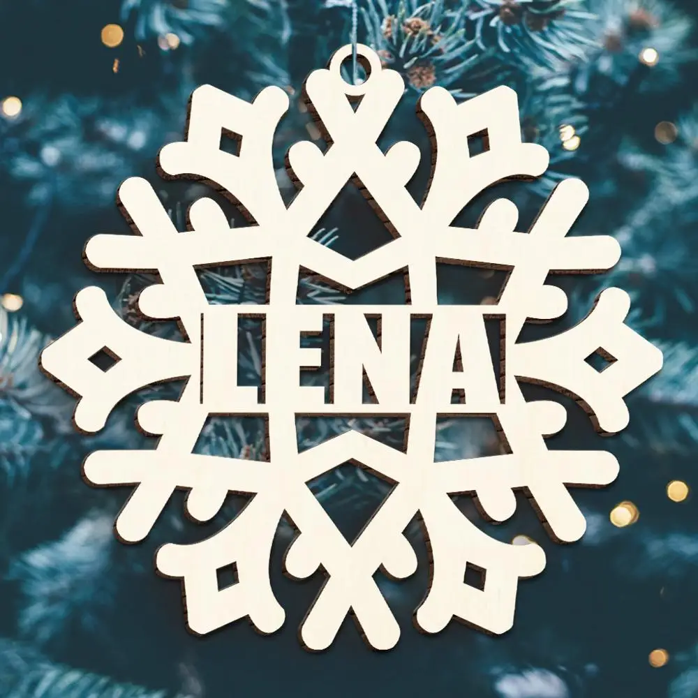 10pcs Personalized Snowflake Place Cards Christmas Table Setting Tag Snowflakes Name for Gift Wrapping Tree | Дом и сад