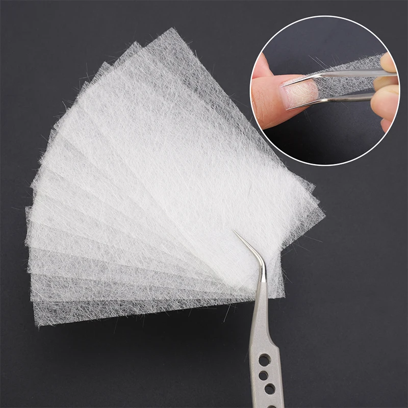 LadyMisty 5/10 шт. нетканый ногти шелковое волокно Стекло формы для наращивания ногтей