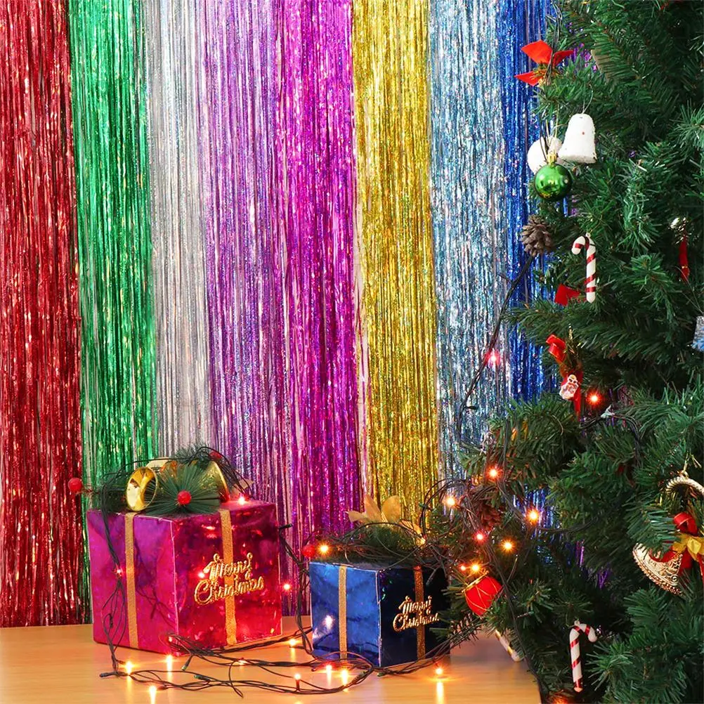 Металлический фон для фотосъемки с бахромой|Занавески| |