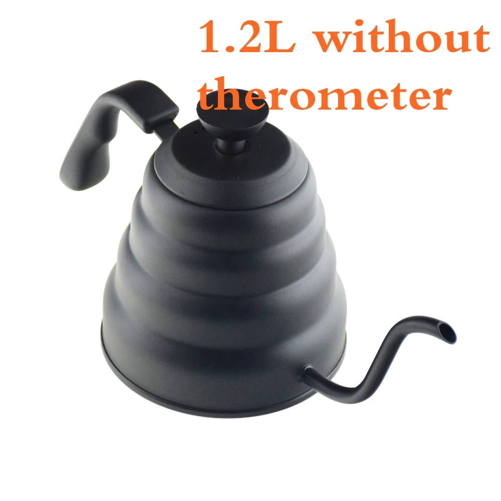 2018 Новый Одноцветный чайник с ручкой для капельного чая кофейник 1200 мл 304 из