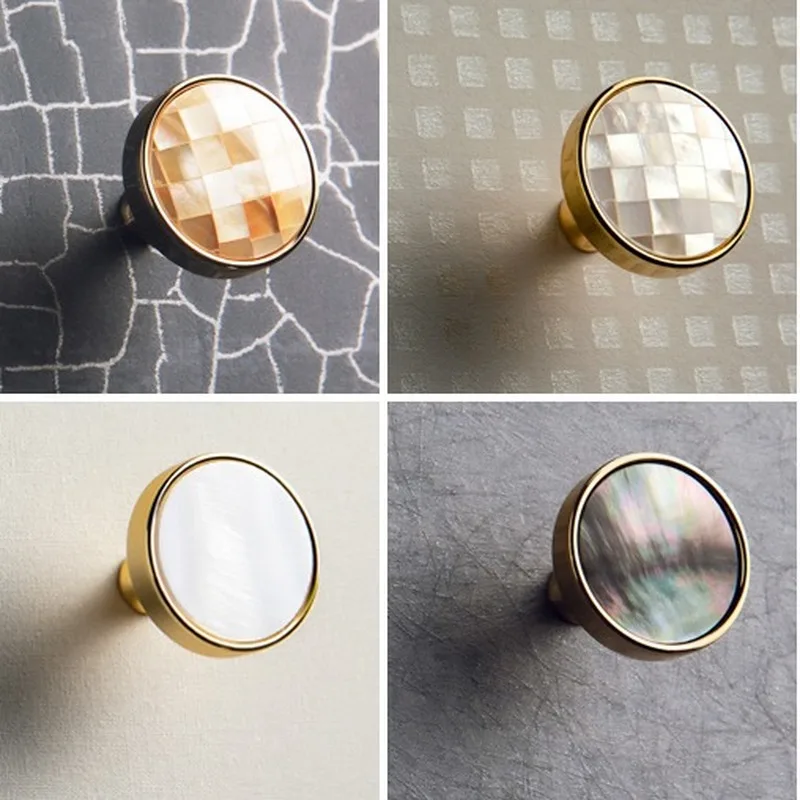 

Natural Shell/ Lattice shape knob Dresser Drawer Knobs Pulls Handles/Cupboard Pink Knobs Furniture Cabinet Handle