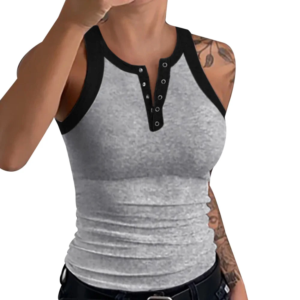 

Ribbed Women Tank Top Plus Size Elastic Sexy Summer Camisole Vests Solid O Neck Off Shouled Knitted Casual Basic Tank Tops D30