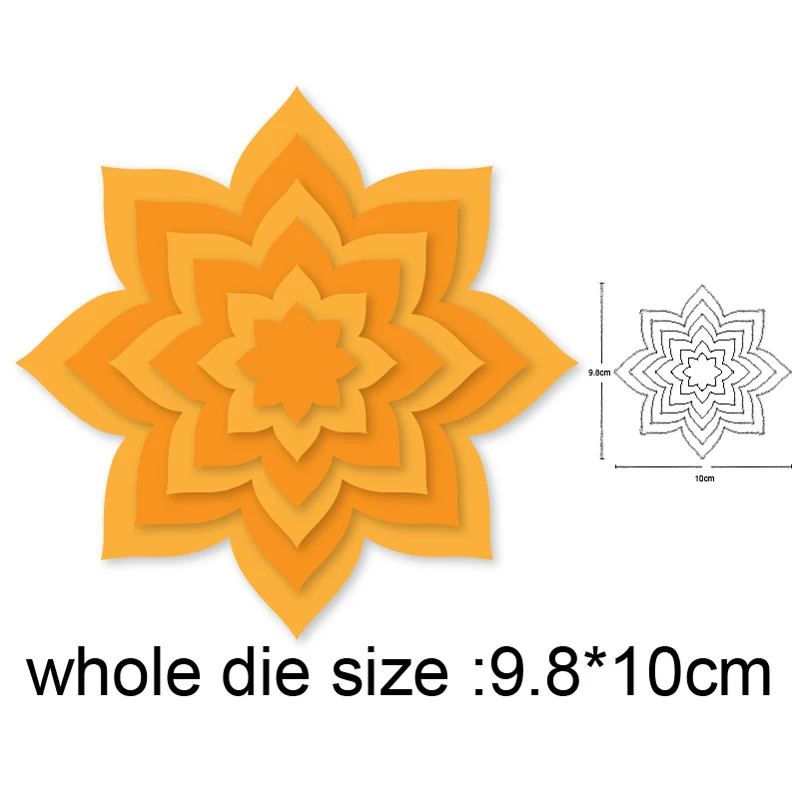 

Craft dies Layer Christmas Flowers Metal Cutting Dies Stencils Dies for DIY Scrapbooking dies Album Paper Card Embossing Die Cut