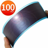 100pcs thin film solar panel for low power iot electronics battery charger flexible solar diy mini solar power science projects