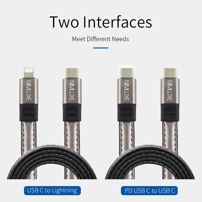 

Nimluxe Magnetic USB C to USB C Cable, Power Delivery PD Fast Charging USB C to Type C Cable FOR MacBook iPad Pro, MacBook Air