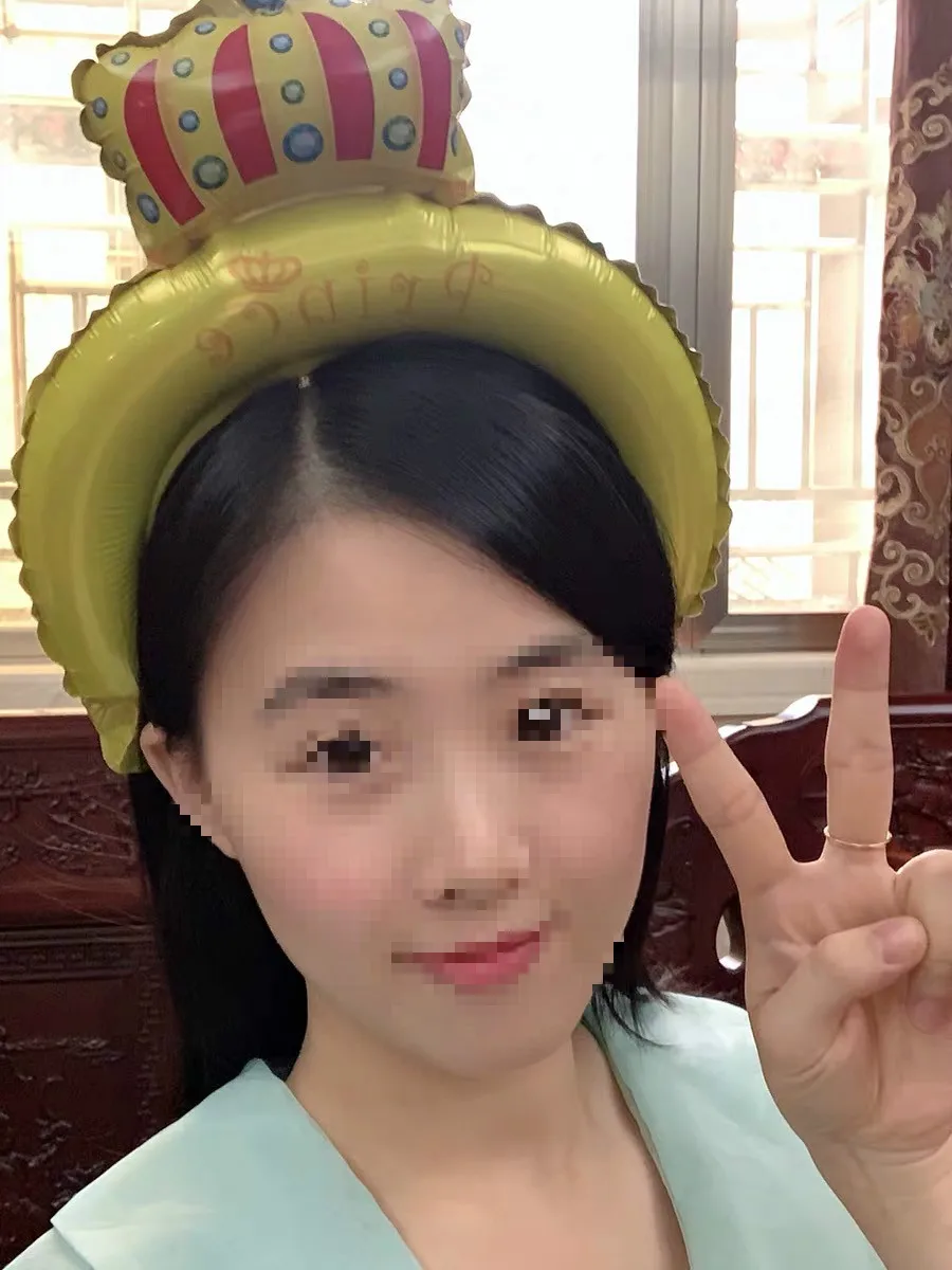 Тиара с милыми животными 10 шт. головная повязка фольгированный шар лягушка панда