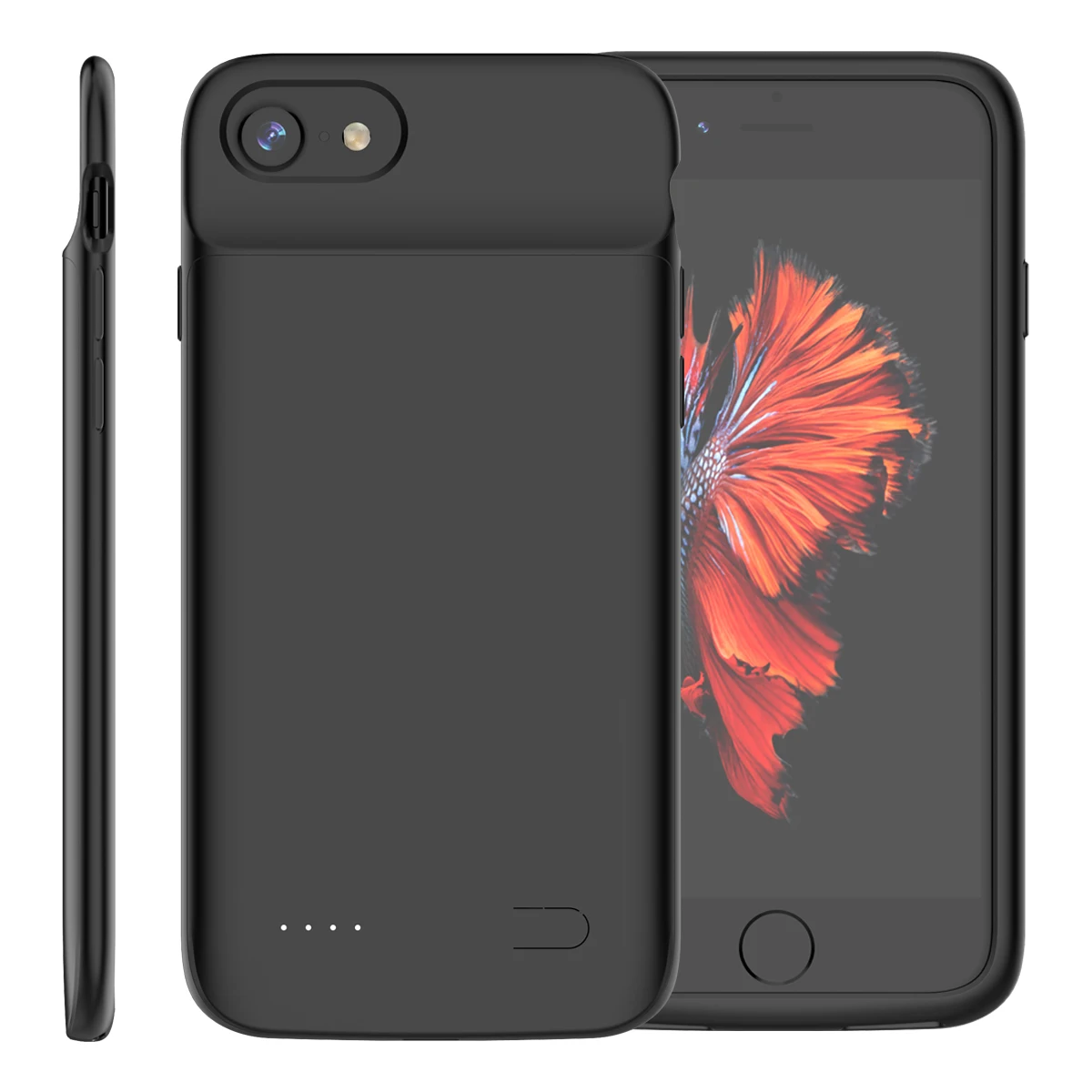 

For IPhone SE 2020/SE 2 4.7 Inch 3200mah Battery Charger Case Extended Battery Backup Power Protective Cover Back Case Black