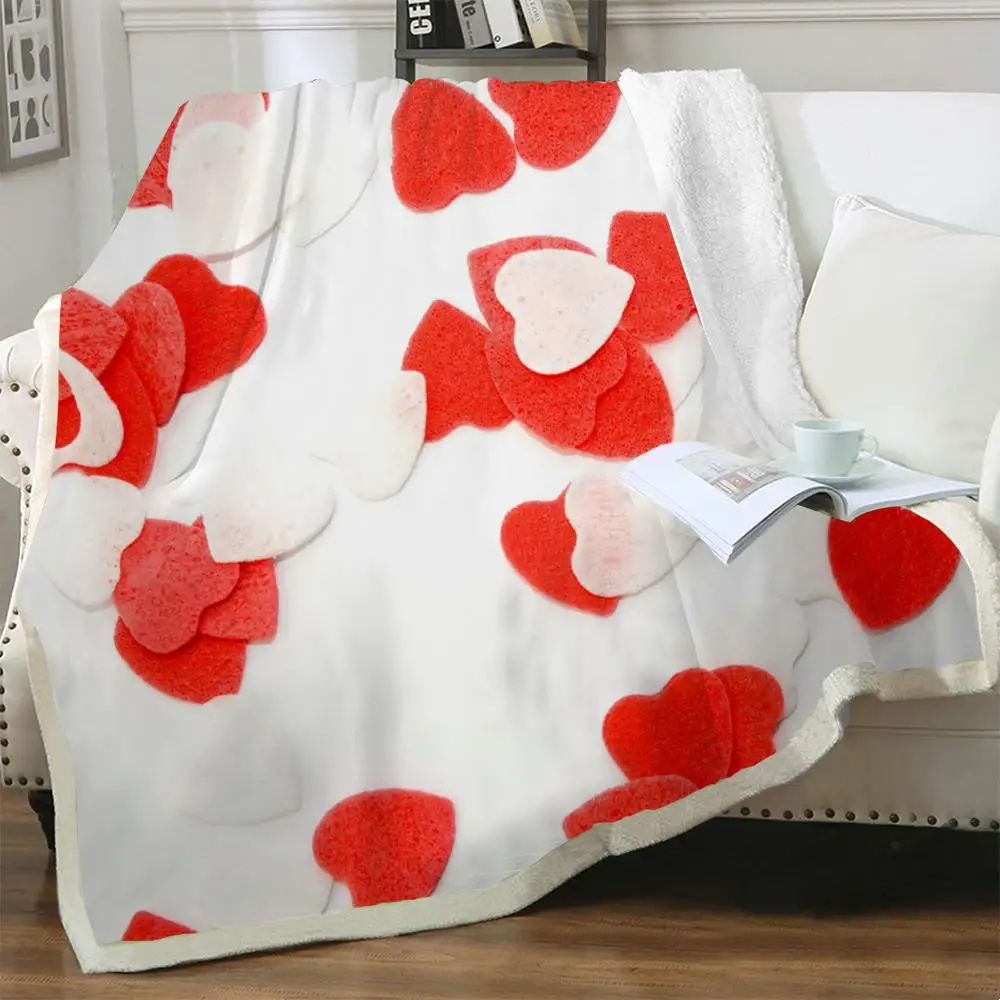 

NKNK Brank одеяло для влюбленных пары покрывало для кровати романтическое постельное белье плюшевое покрывало для вечеринки одеяло шерпа модно...