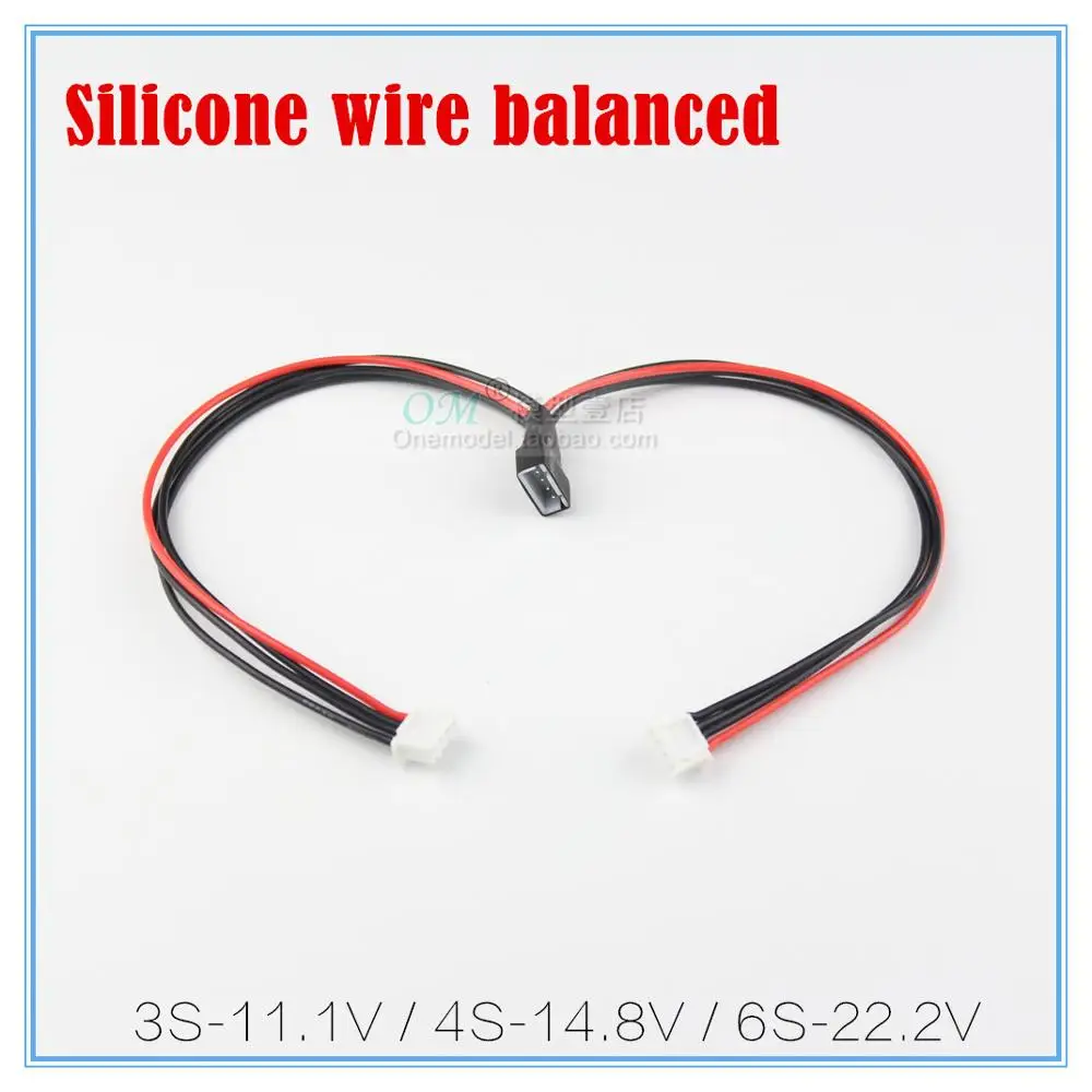 D./-1pcs /200mm/Silicone wire balanced charger plug / XH2.54 /3s/4s/6s/Y-shaped line /special DIY for lithium battery | Игрушки и хобби