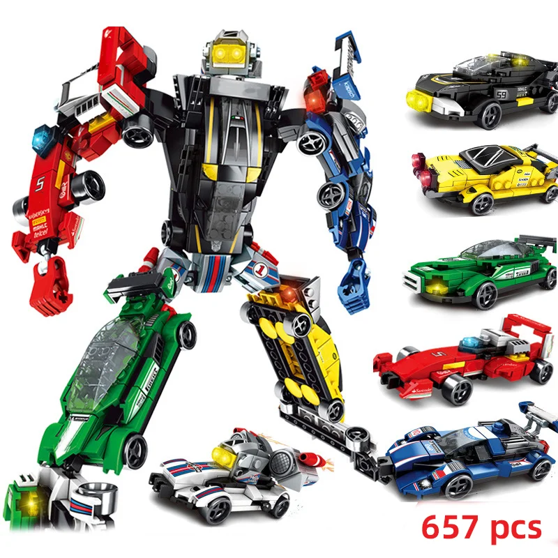 Робот-трансформер Автомобиль 103087 блоков 657 шт. | Игрушки и хобби