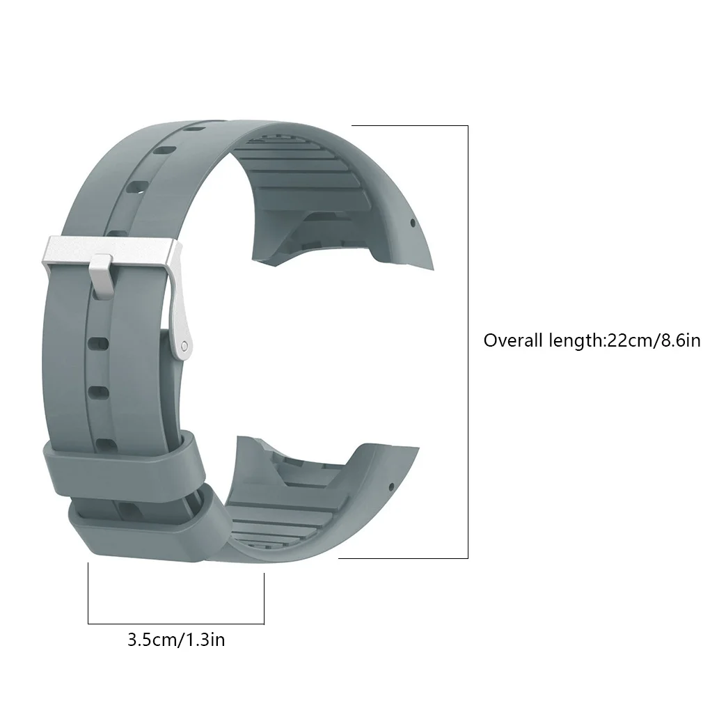 

Silicone Strap Sports Bracelet Watch Spare Band Adjustable Watchband Replacement for Polar M400/M430