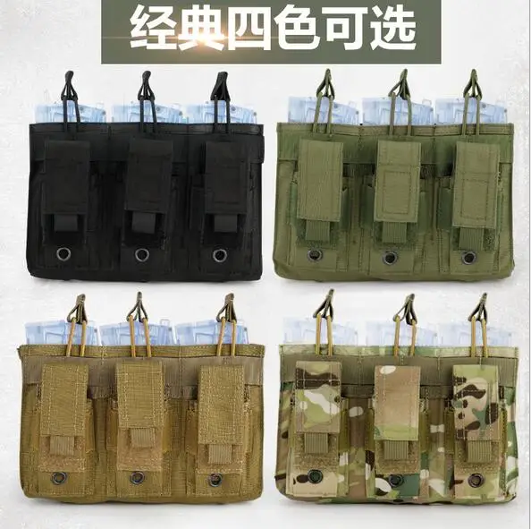 WosporT Tactical 001 Three Magazine Bag MOLLE System Accessory Bag Support Bag
